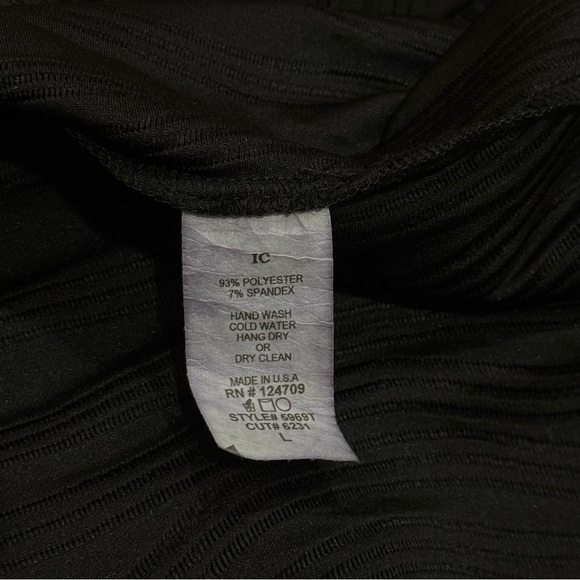 IC by Connie K Black Textured Artsy Whimsigoth Fairy Ethereal Blouse Size L - Picture 7 of 10